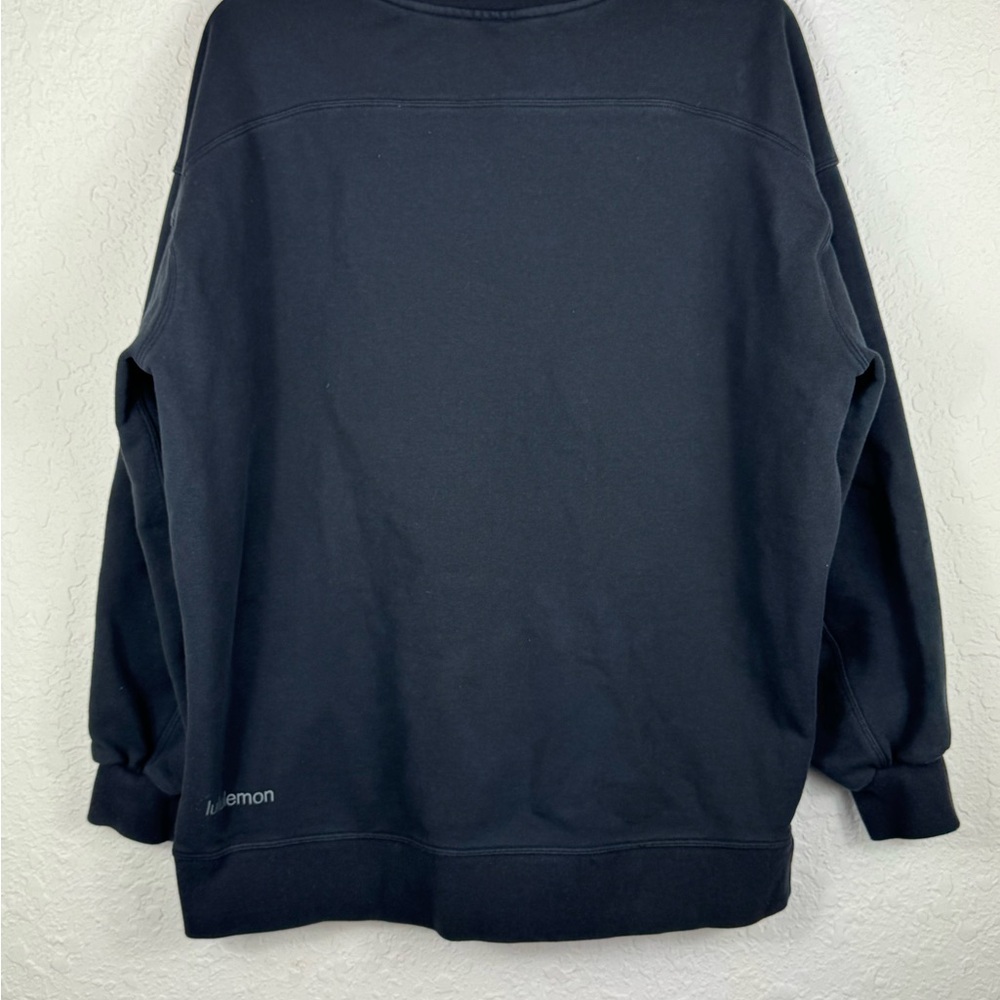 Lululemon Perfectly Oversized Black Crew Neck Sweatshirt Size 8